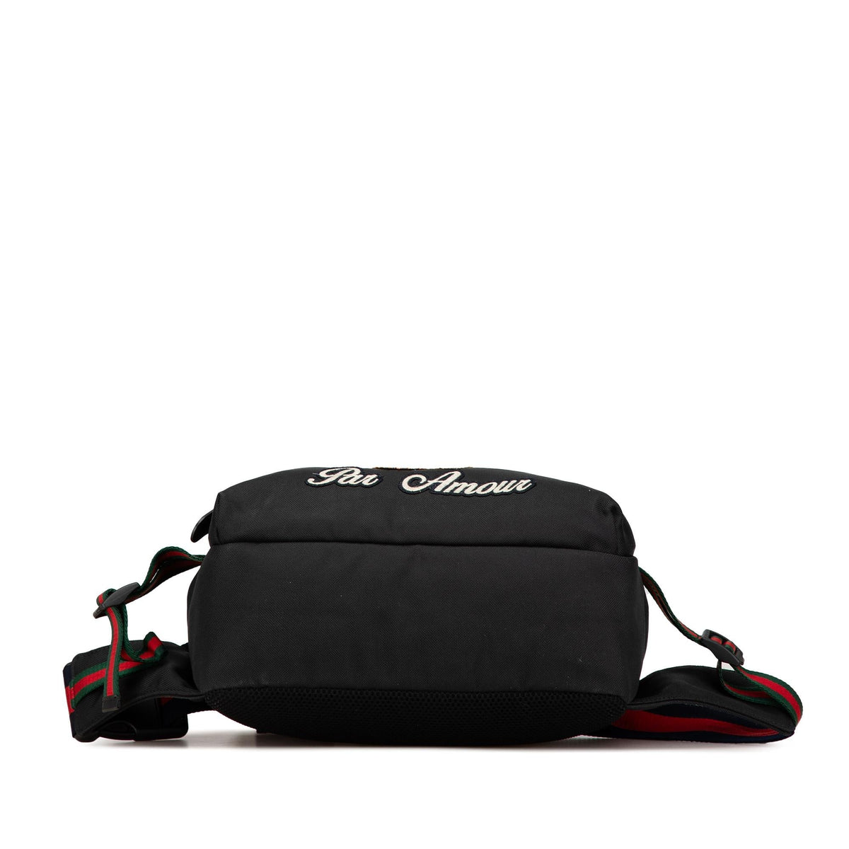 Gucci Techno Canvas Web L Aveugle Par Amour Embroidered Belt Bag