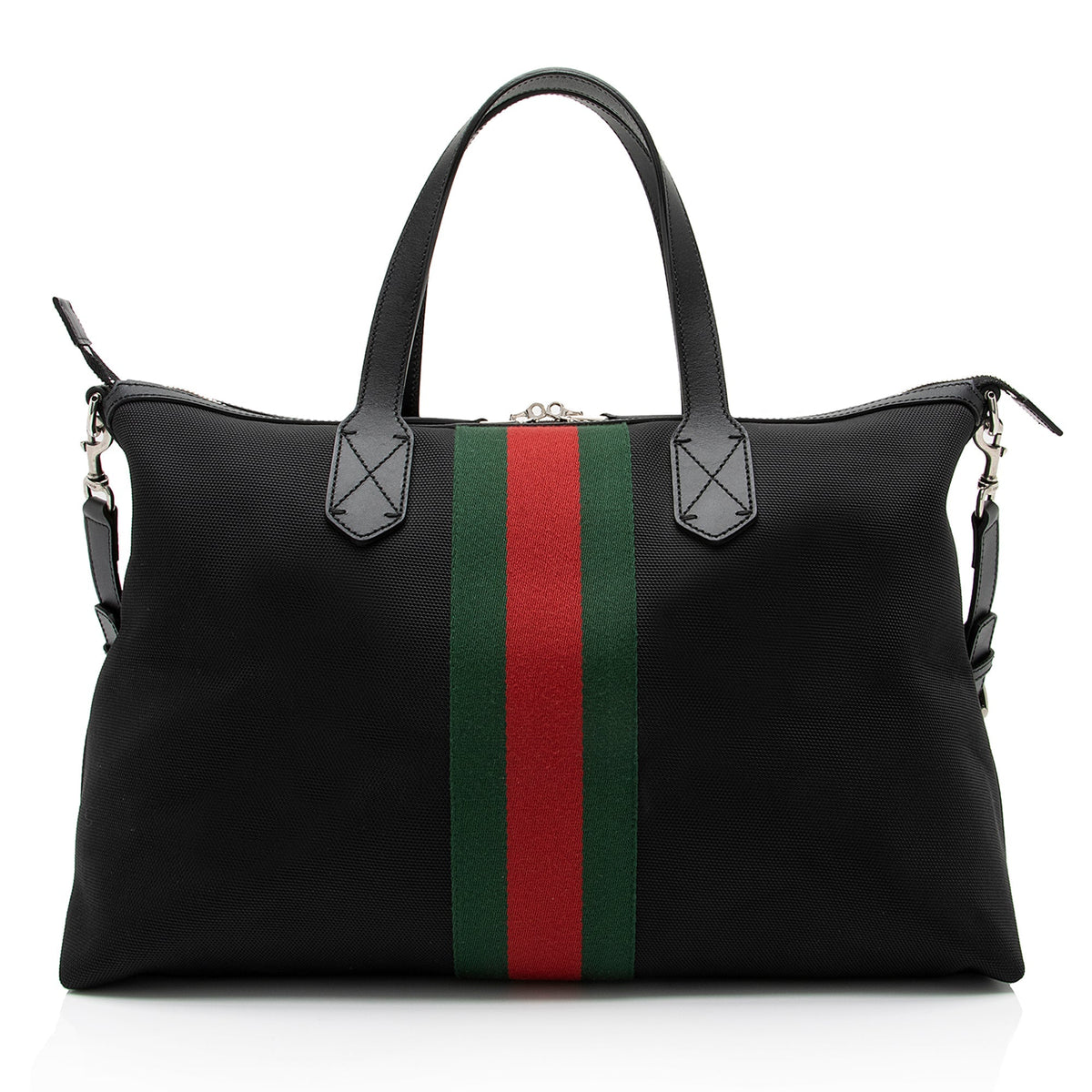Gucci Techno Canvas Web Travel Duffle Bag (SHF-23259)