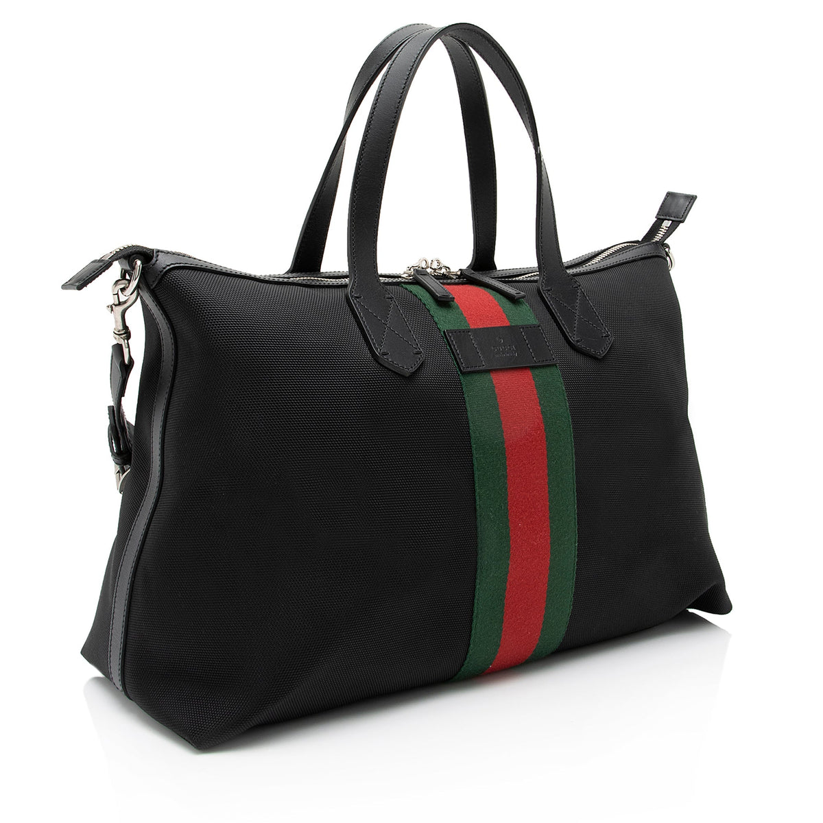 Gucci Techno Canvas Web Travel Duffle Bag (SHF-23259)