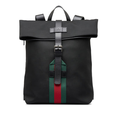 Gucci Techno Web Fold Over Backpack (SHG-u9fHBg)