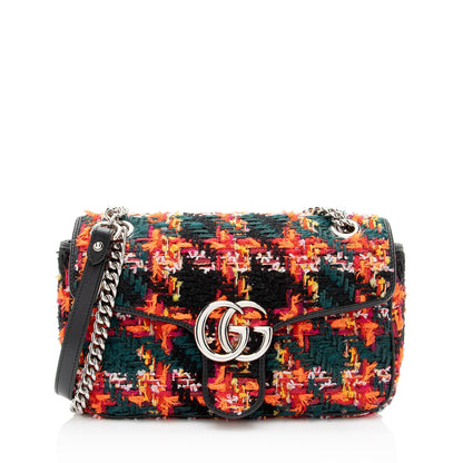 Gucci Tweed GG Marmont Medium Flap Bag