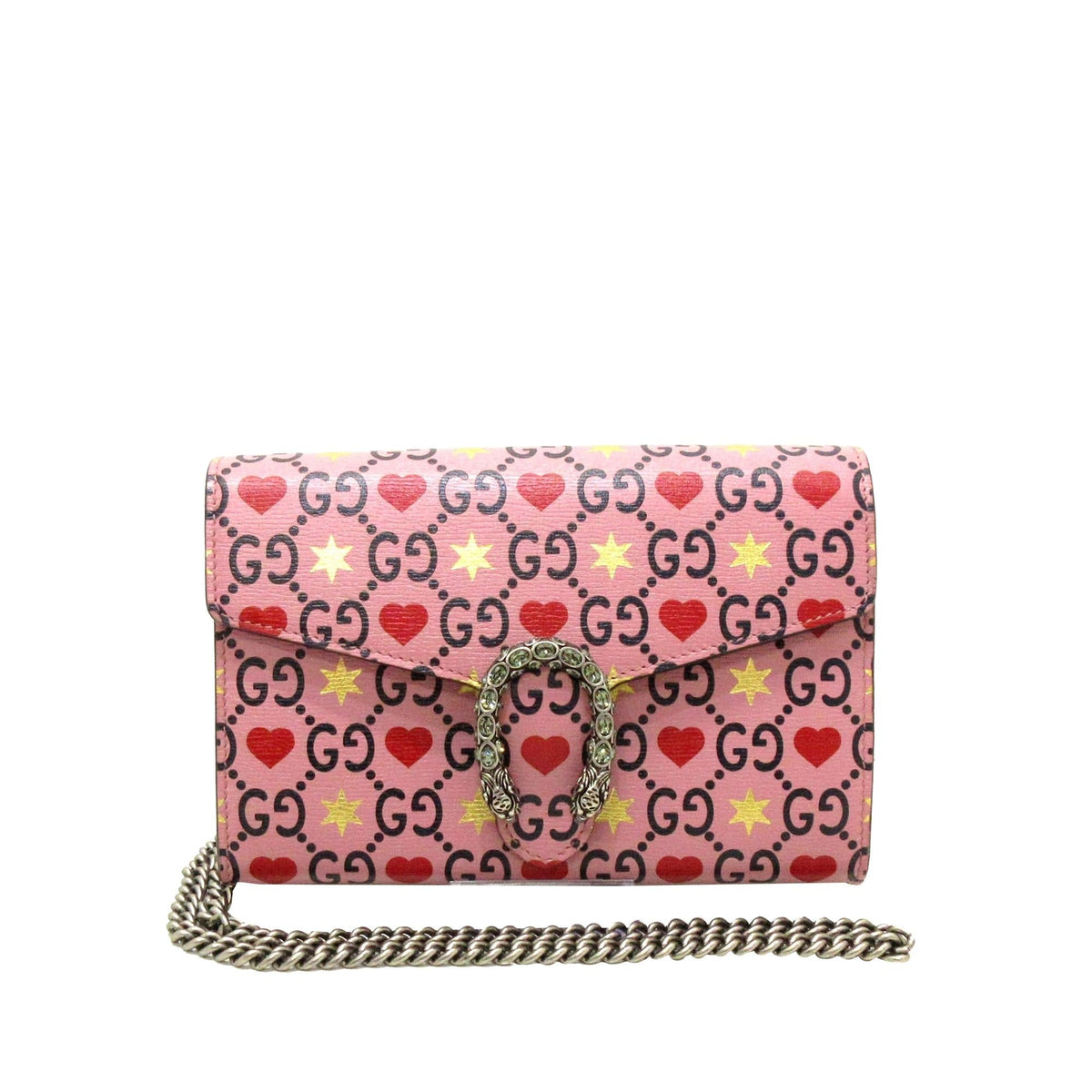 Gucci Valentine's Day Dionysus Wallet On Chain (SHG-4Y92ml)
