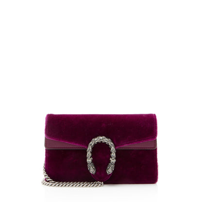 Gucci Velvet Crystal Dionysus Mini Shoulder Bag
