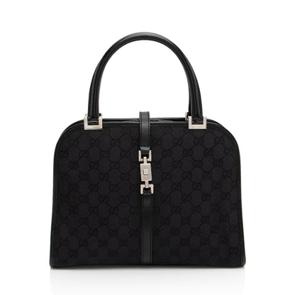 Gucci Vintage GG Canvas Jackie Dome Satchel (SHF-TGvarJ)