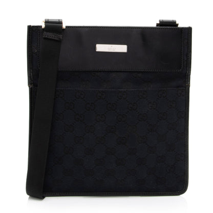 Gucci Vintage GG Canvas Messenger (SHF-jzVt7I)
