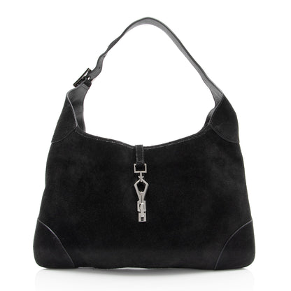 Gucci Vintage Suede Leather Jackie Hobo (SHF-jQkAHZ)