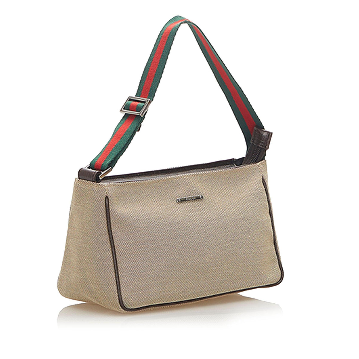 Gucci Web Canvas Baguette (SHG-31873)