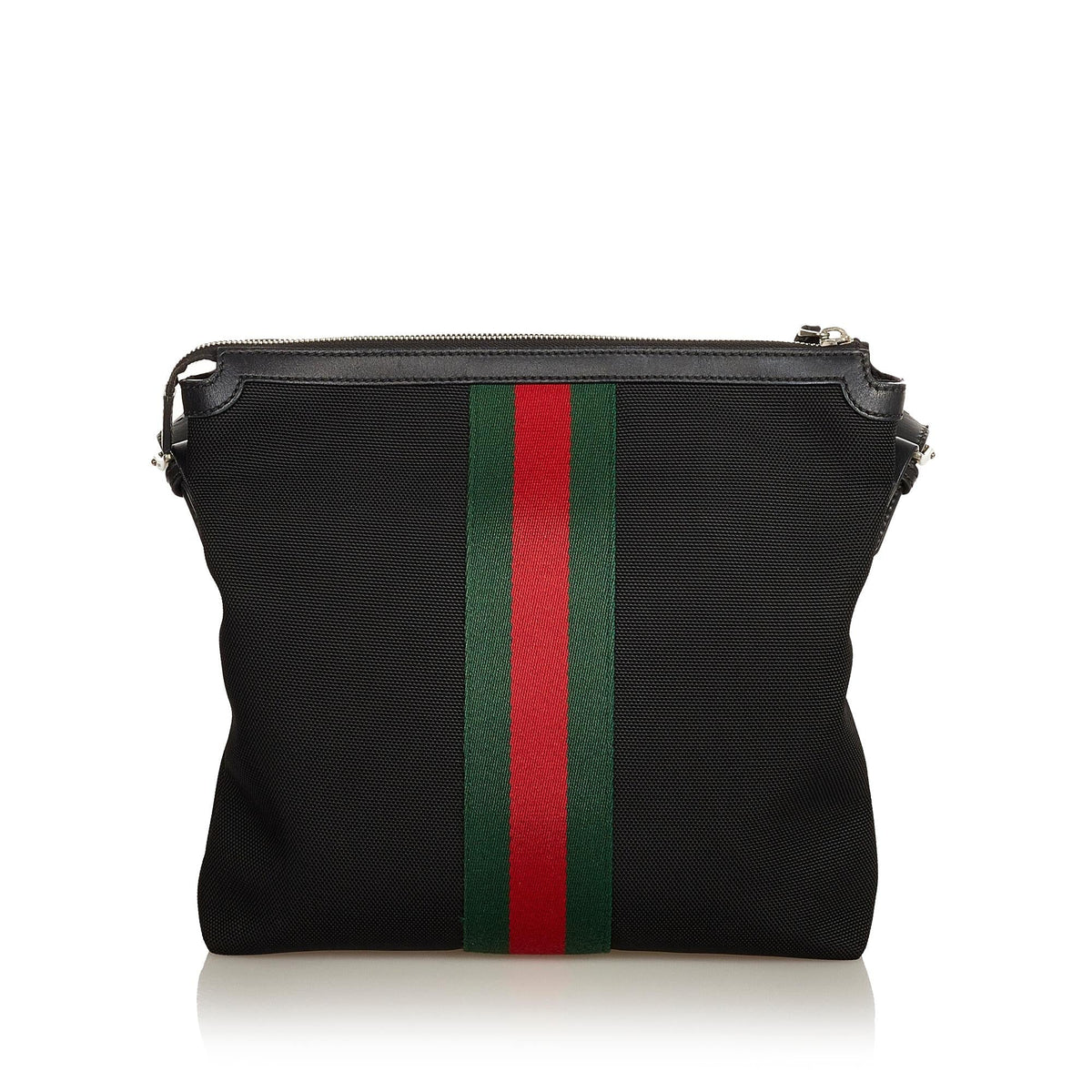 Gucci Web Canvas Crossbody Bag (SHG-25843)