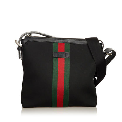 Gucci Web Canvas Crossbody Bag (SHG-25843)
