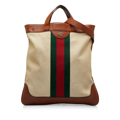 Gucci Web Canvas Satchel (SHG-g41Sc1)