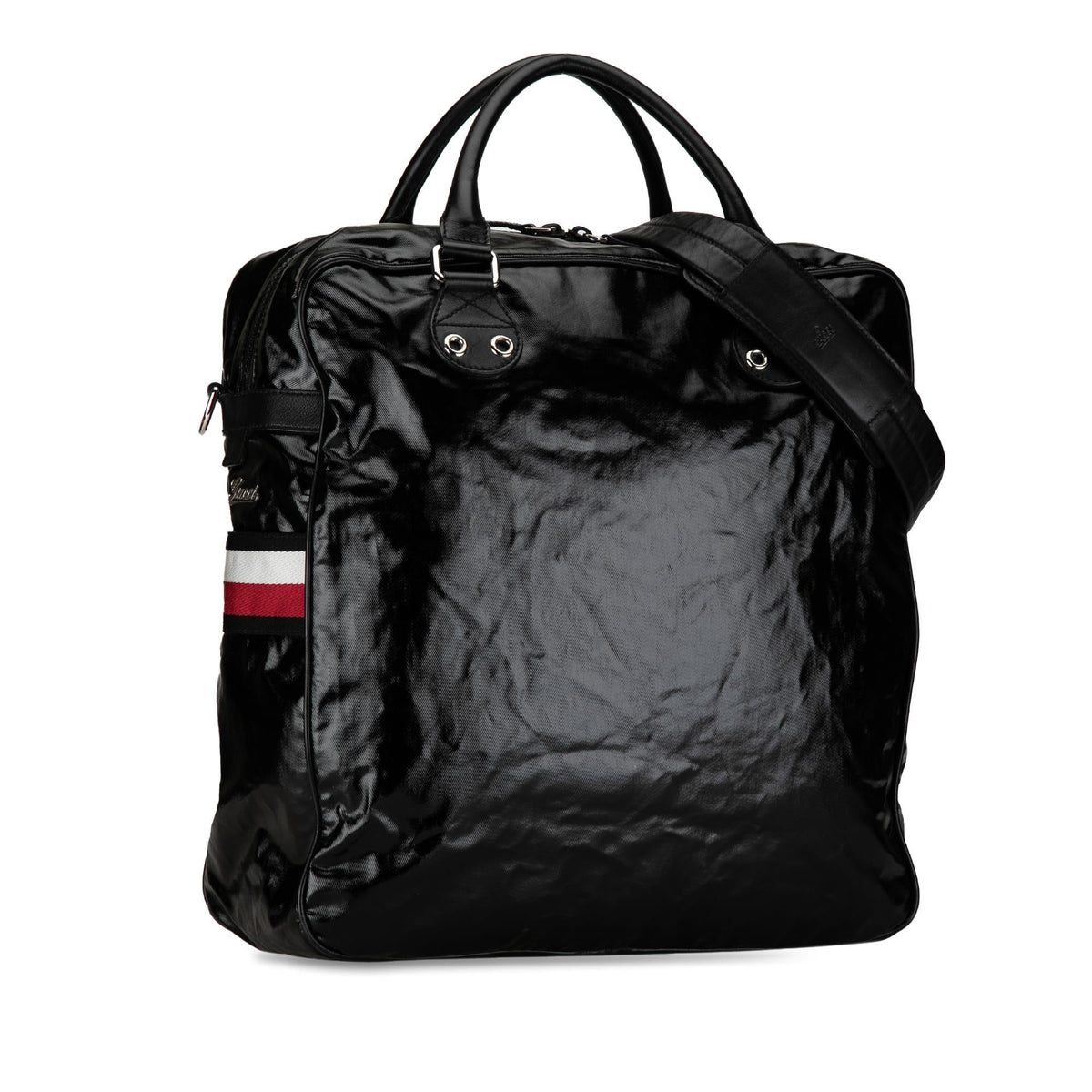 Gucci Web Coated Canvas Satchel (SHG-rARBOf)