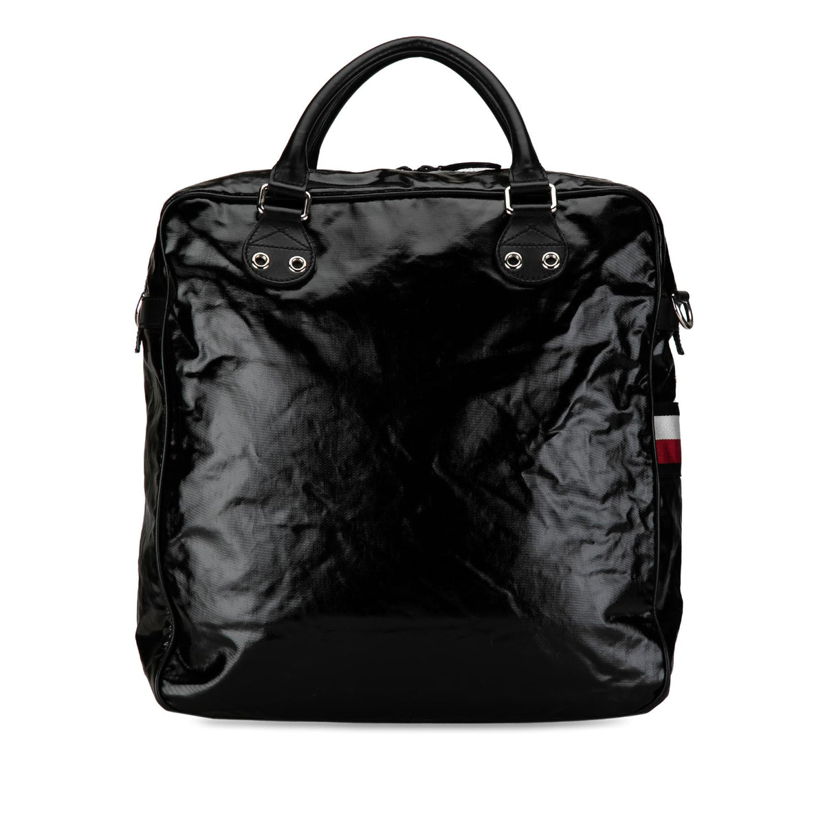 Gucci Web Coated Canvas Satchel