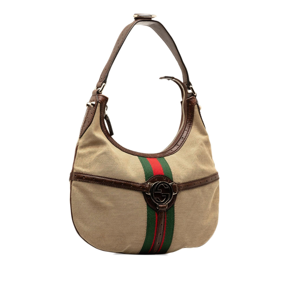 Gucci Web Reins Canvas Hobo Bag (SHG-qCOzMw)