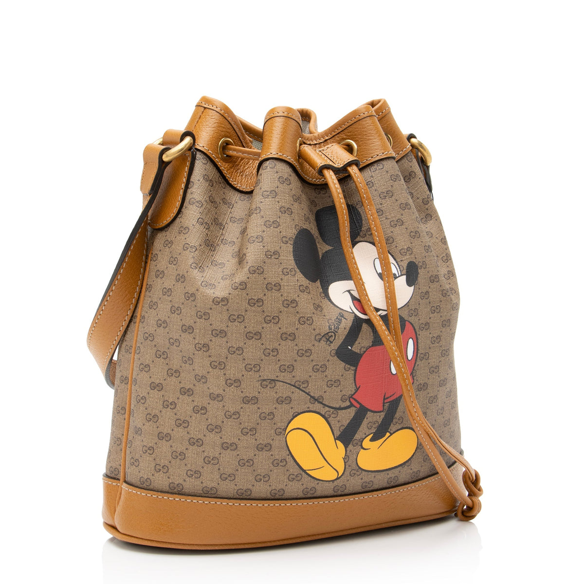Gucci X Disney Micro GG Canvas Mickey Mouse Bucket Bag (SHF-23268)