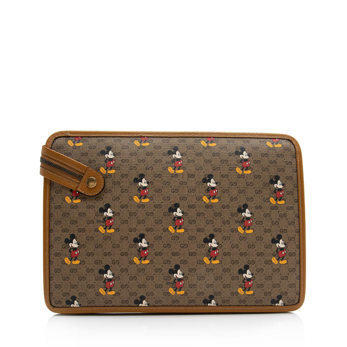 Gucci x Disney Micro GG Canvas Mickey Mouse Zip Pouch (SHF-23802)