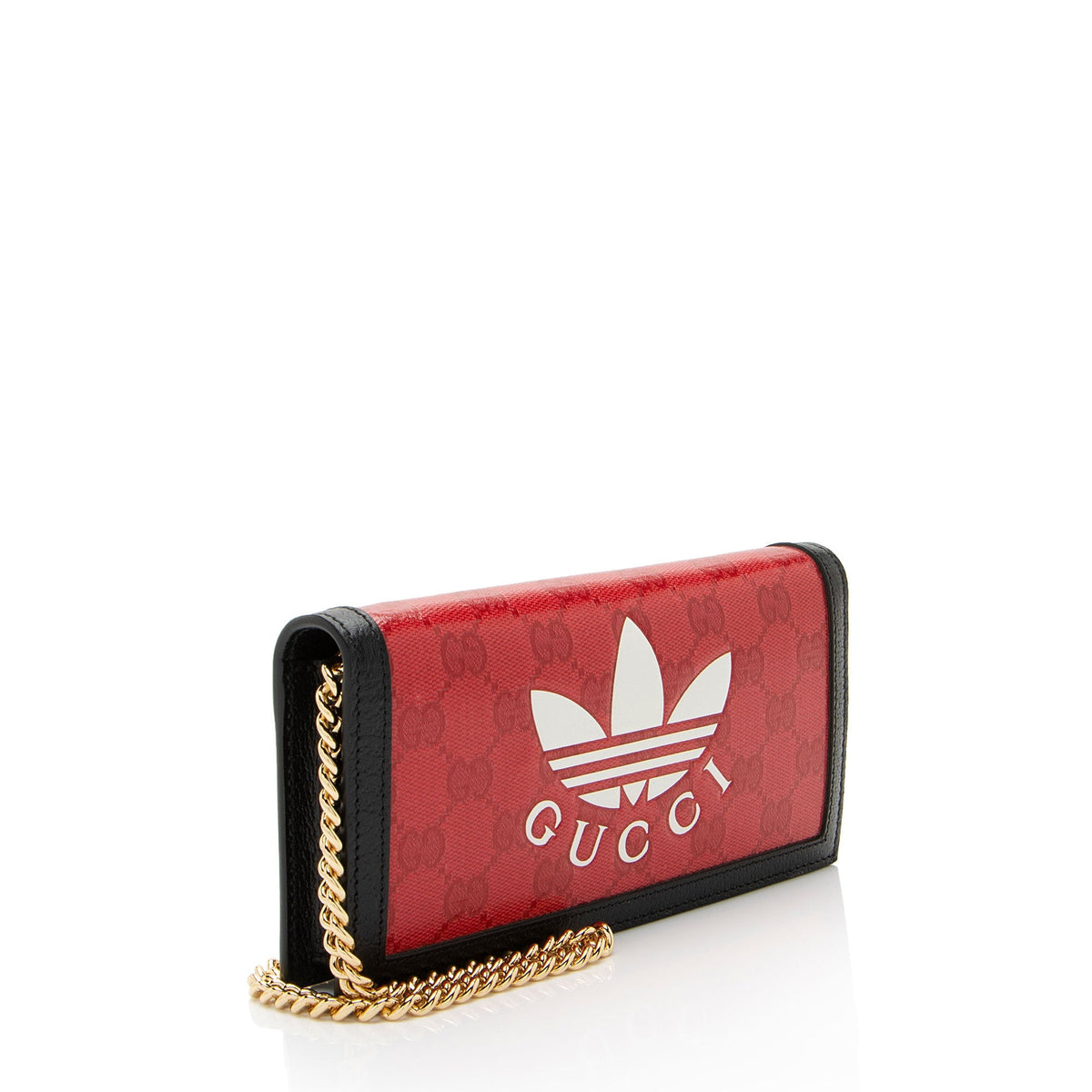 Gucci x Adidas GG Coated Canvas Wallet on Chain (SHF-1VEIuC)