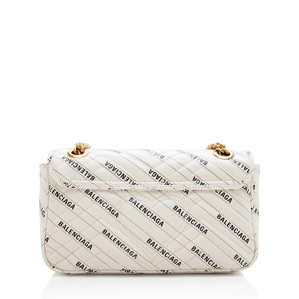 Gucci x Balenciaga Matelasse Leather GG Marmont The Hacker Project Small Bag (SHF-18429)