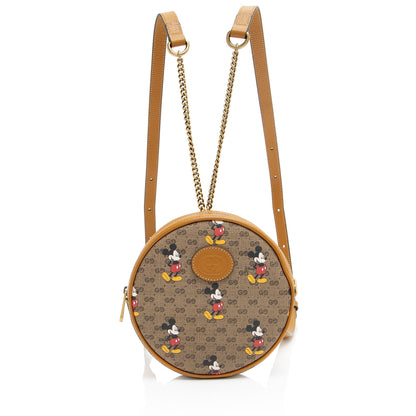 Gucci x Disney Micro GG Canvas Mickey Mouse Round Backpack
