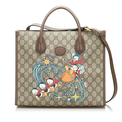 Gucci x Disney Small GG Supreme Donald Duck Satchel (SHG-18nIFQ)
