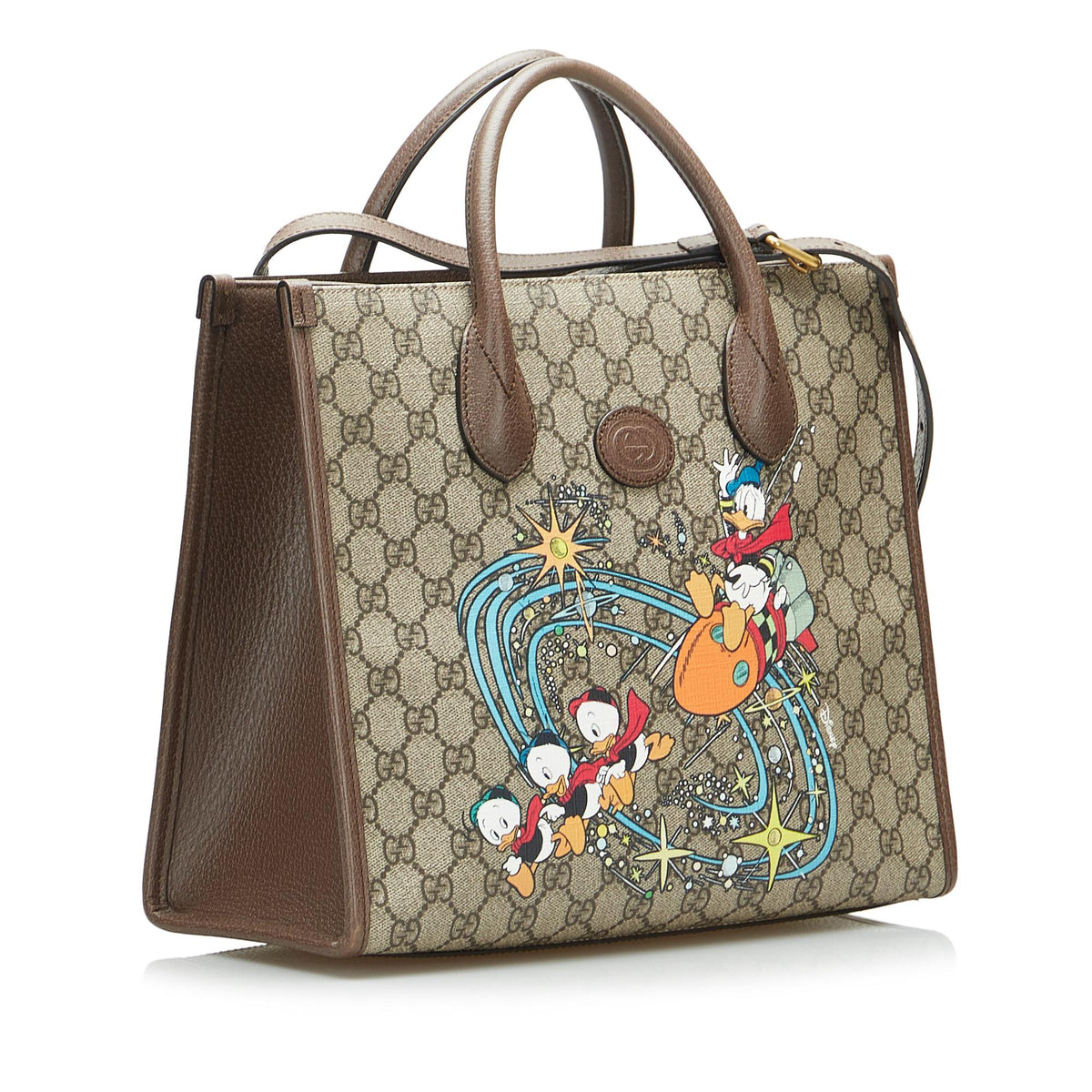 Gucci x Disney Small GG Supreme Donald Duck Satchel (SHG-18nIFQ)