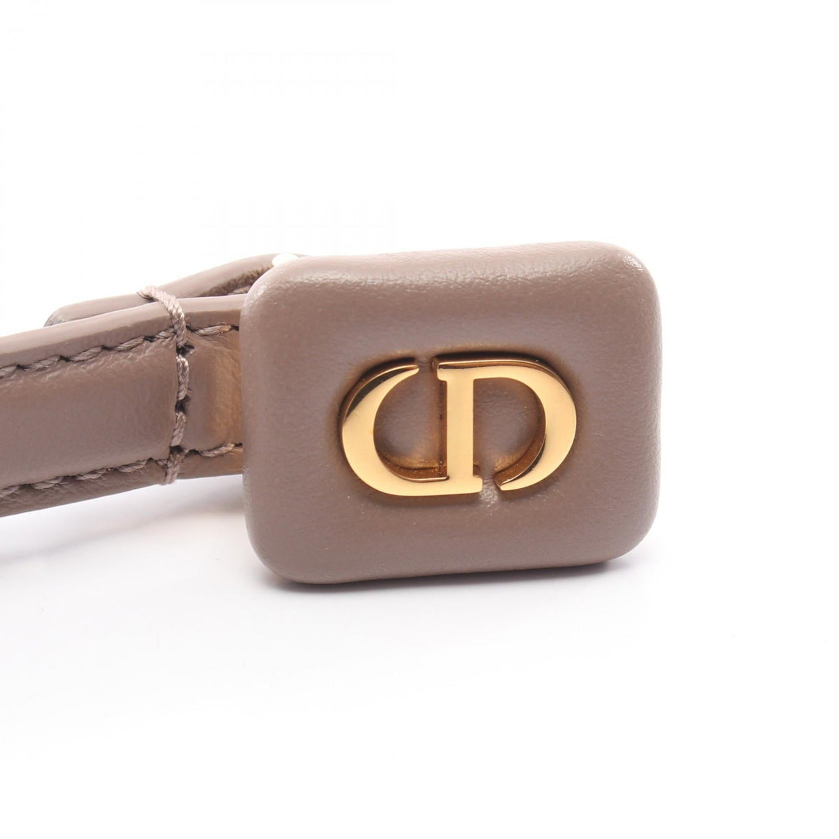 Dior CD logo mini belt Beige leather 2104102516730