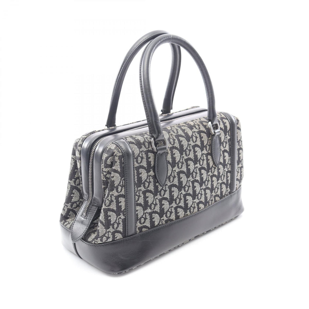 Dior Trotter Handbag Beige/Black canvas leather 2101219514536