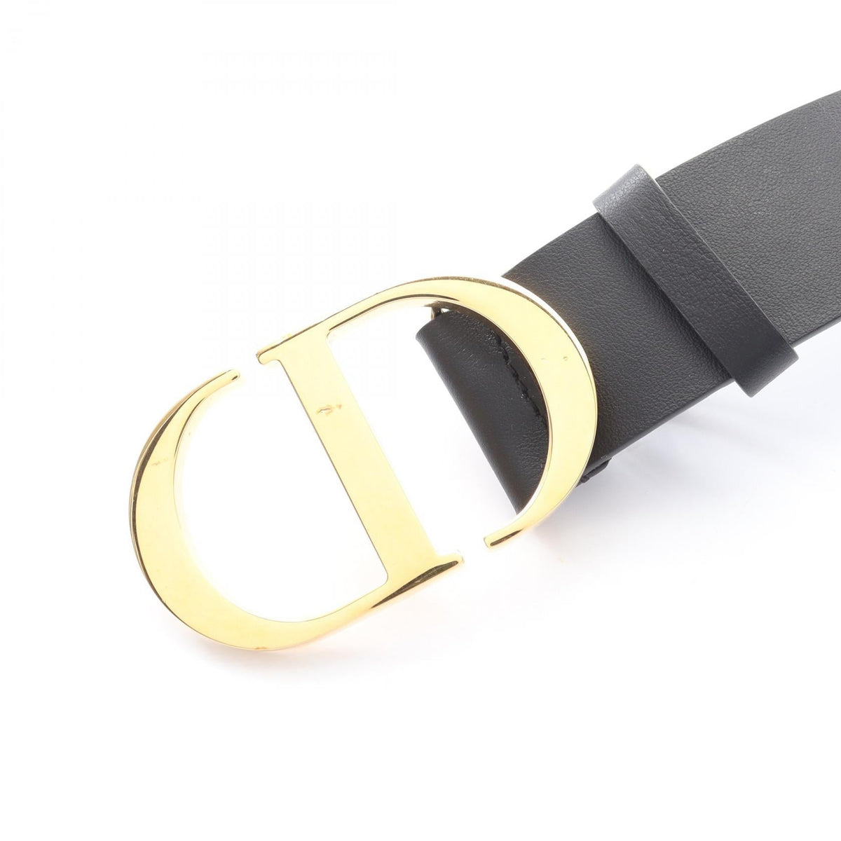 Dior CD logo belt Black leather 2101219577371