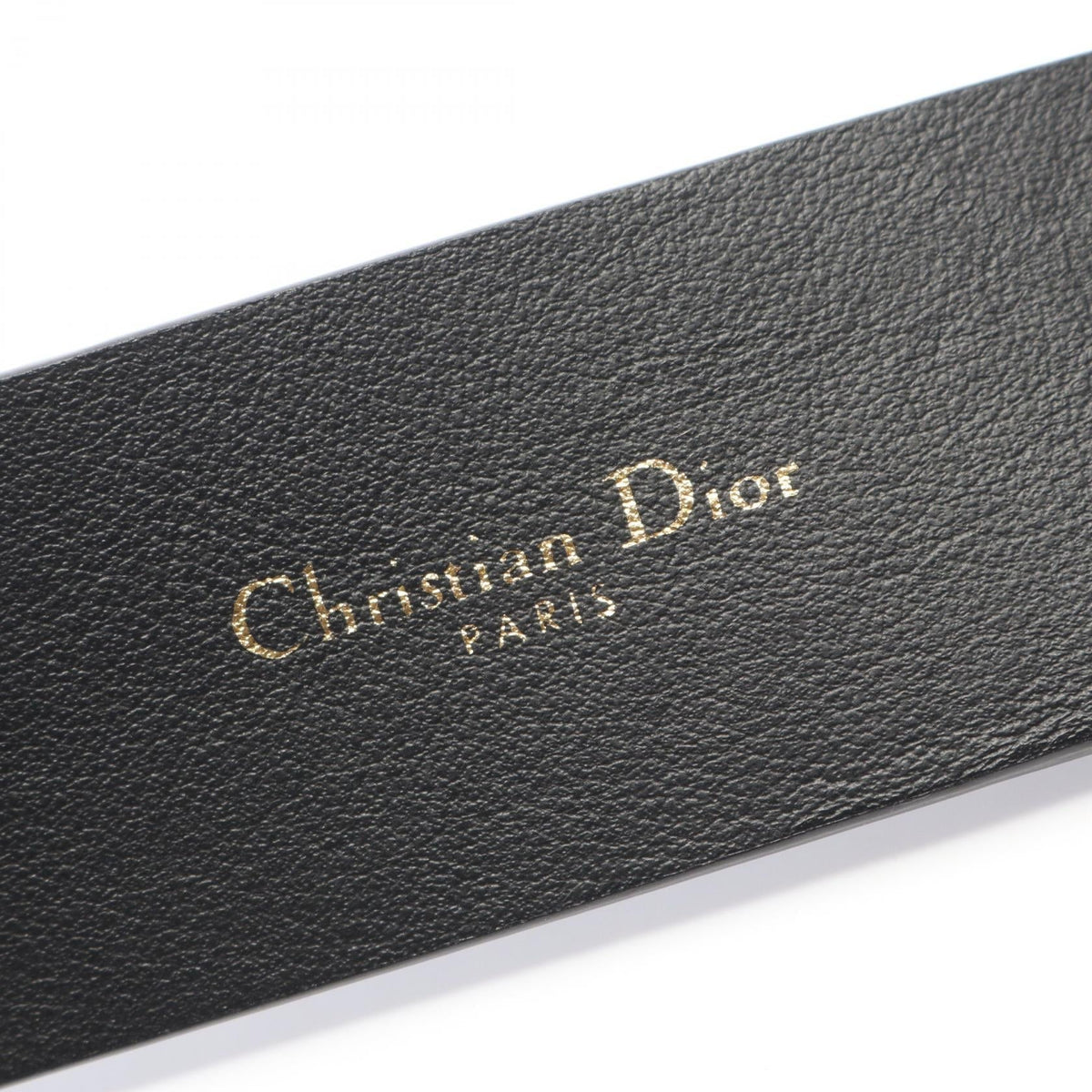 Dior CD logo belt Black leather 2101219577371