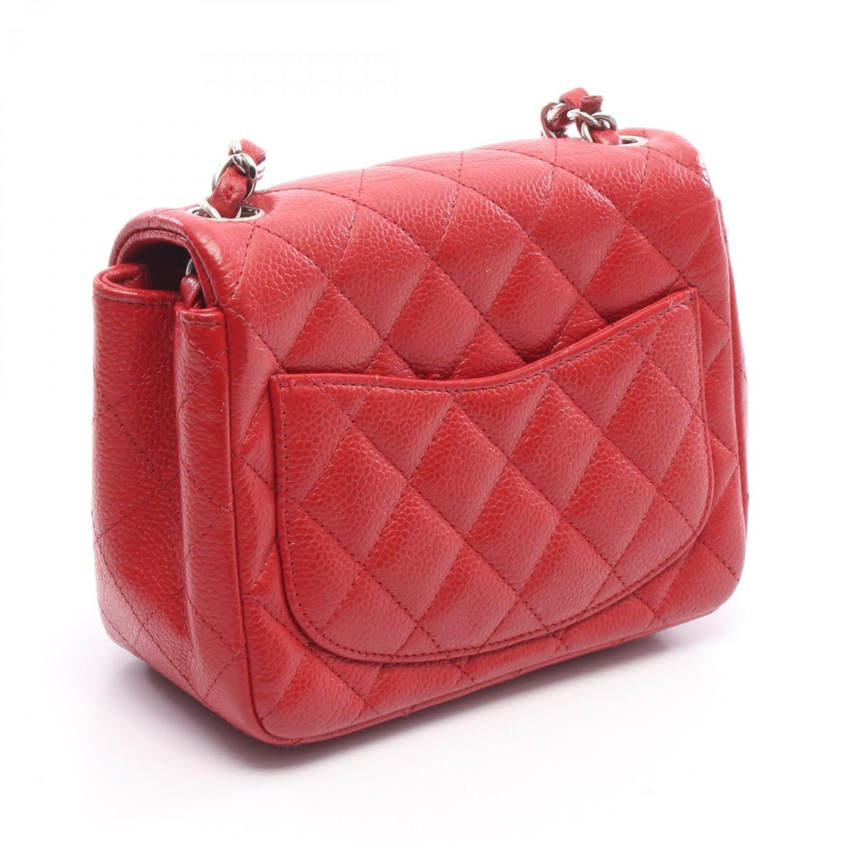 CHANEL Red Mini Matelasse leather�Calfskin (cowhide) 2101219708331