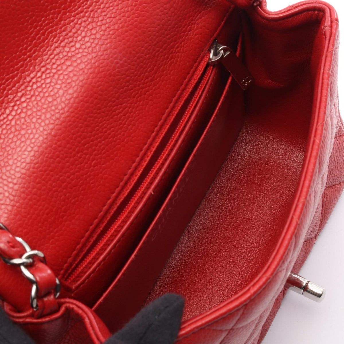 CHANEL Red Mini Matelasse leather�Calfskin (cowhide) 2101219708331