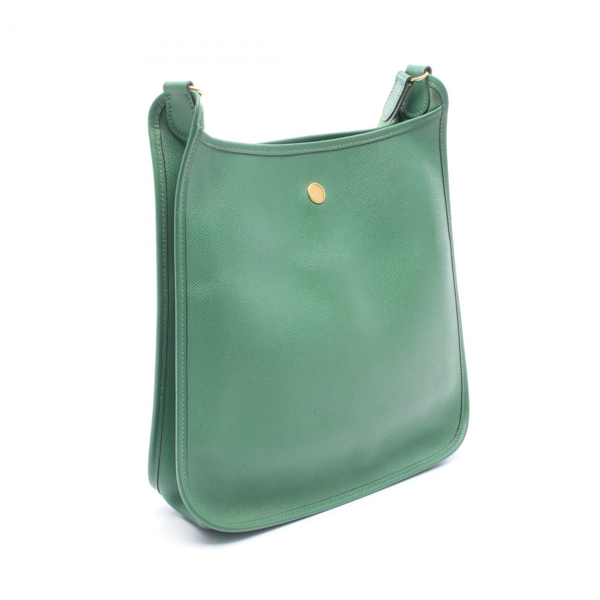 HERMES Vespa PM Shoulder Bag Green Courchevel leather 2120100031501