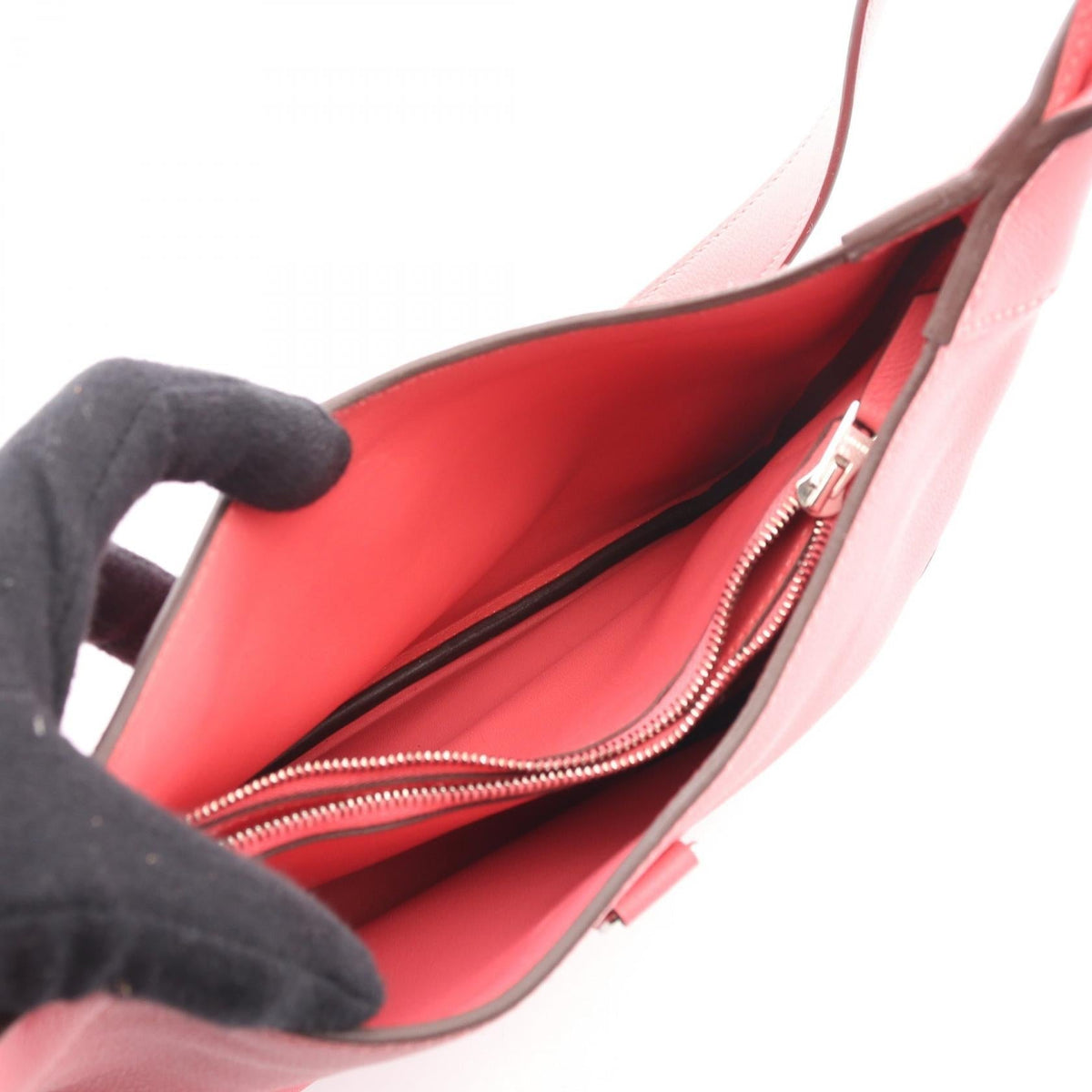 HERMES Trim24 Duo Shoulder BagRose azalee Rose azalee Pink Evercolor leather leather Evercolor leather 2101219544137