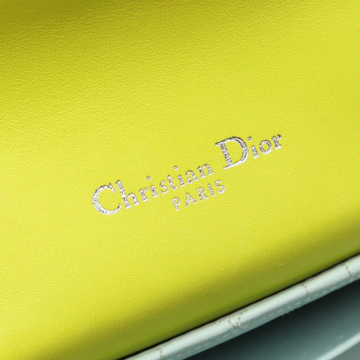 Dior New Rock Cannage Neon Colors Shoulder Bag Green leather 2101219672106
