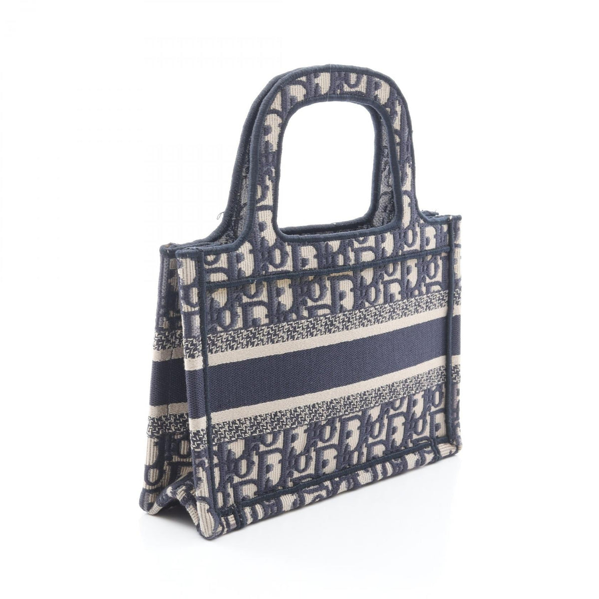 Dior BOOK TOTE Mini Embroidery Tote Bag Navy/Beige canvas S5475ZRIW 2101219781501