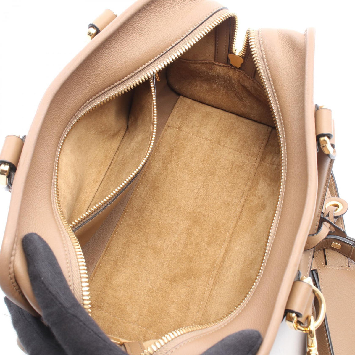LOEWE Amazona 28 2WAY Handbag Brown leather 2101220100216