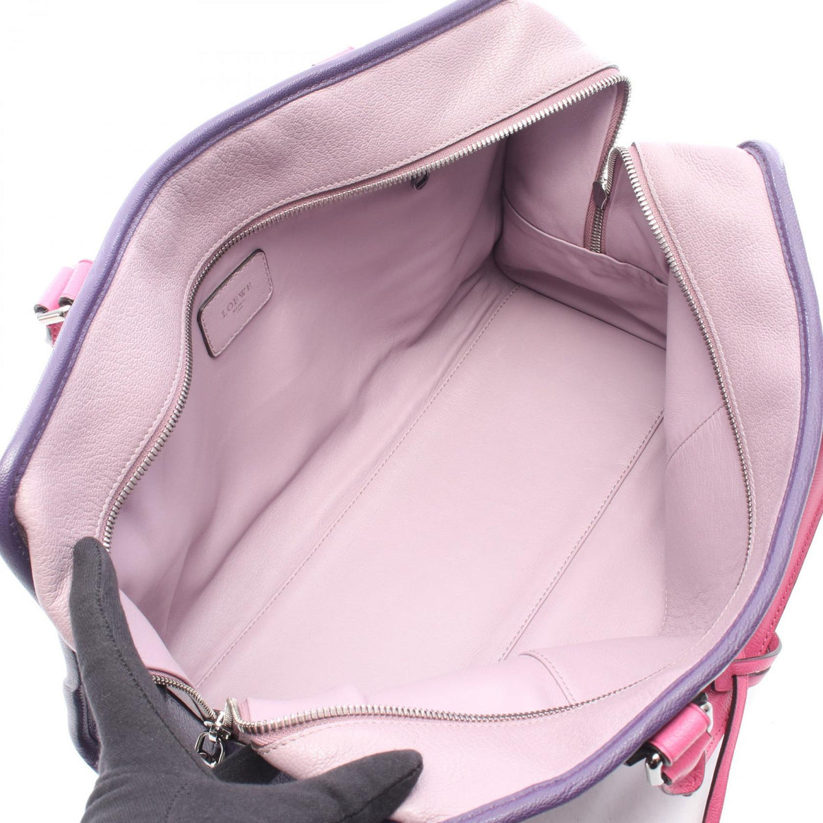 LOEWE Amazona 36 Handbag Purple/Pink leather 2101220100308