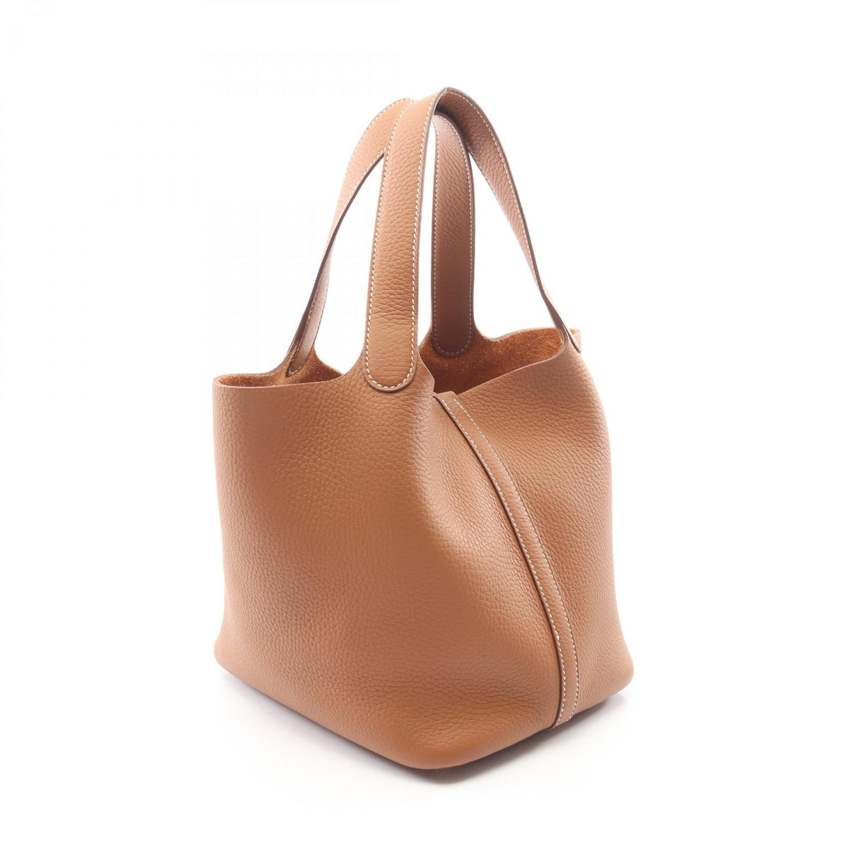 HERMES Picotin Lock MM Gold Handbag Brown Taurillon Clemence Other Taurillon Clemence 2101220100551