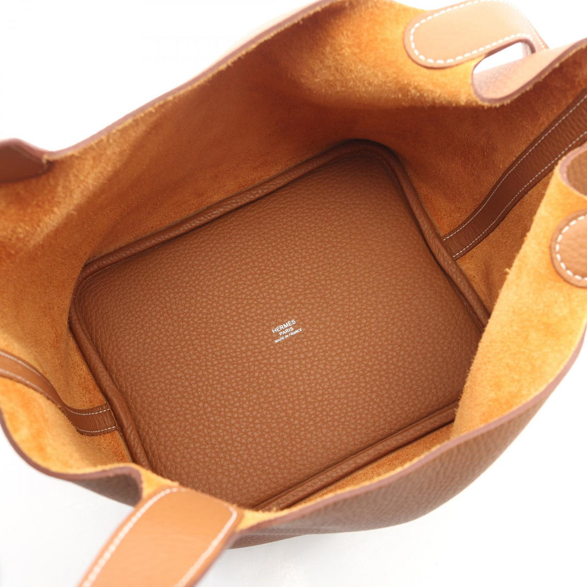 HERMES Picotin Lock MM Gold Handbag Brown Taurillon Clemence Other Taurillon Clemence 2101220100551