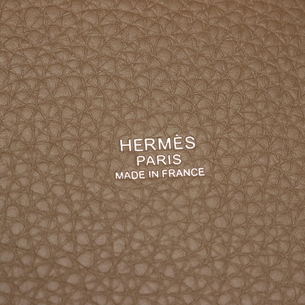 HERMES Picotin Lock MM Etoupe Gray Handbag Gray Taurillon Clemence Other Taurillon Clemence 2101220100742
