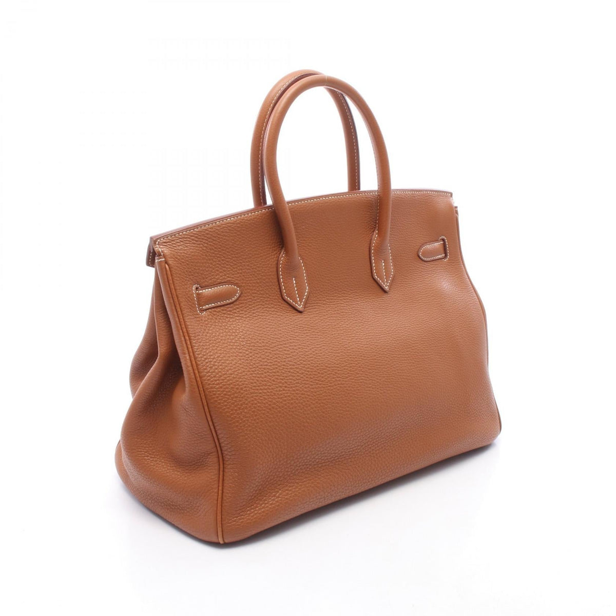 HERMES Birkin 35 Gold Handbag Brown Taurillon Clemence Other Taurillon Clemence 2101220101114