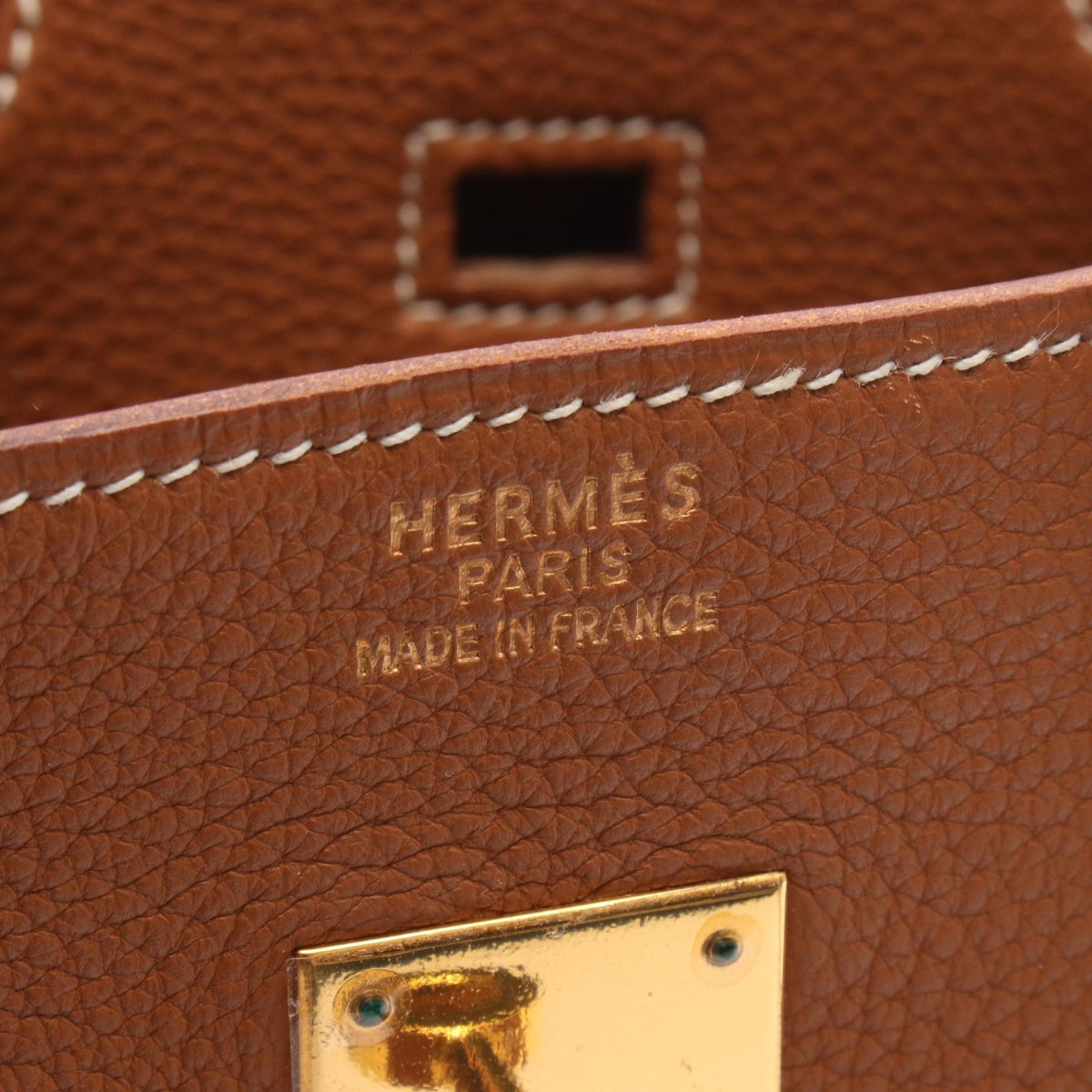 HERMES Birkin 35 Gold Handbag Brown Taurillon Clemence Other Taurillon Clemence 2101220101114