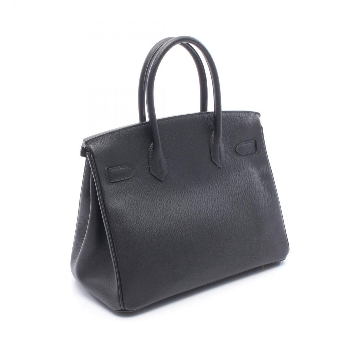 HERMES Birkin 30 Handbag Black Epsom Other Epsom 2101220100964