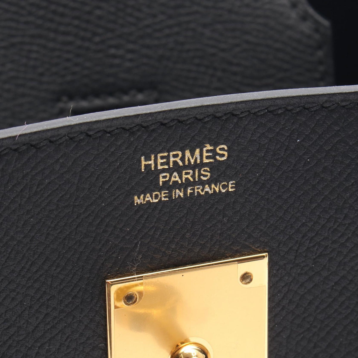 HERMES Birkin 30 Handbag Black Epsom Other Epsom 2101220100964