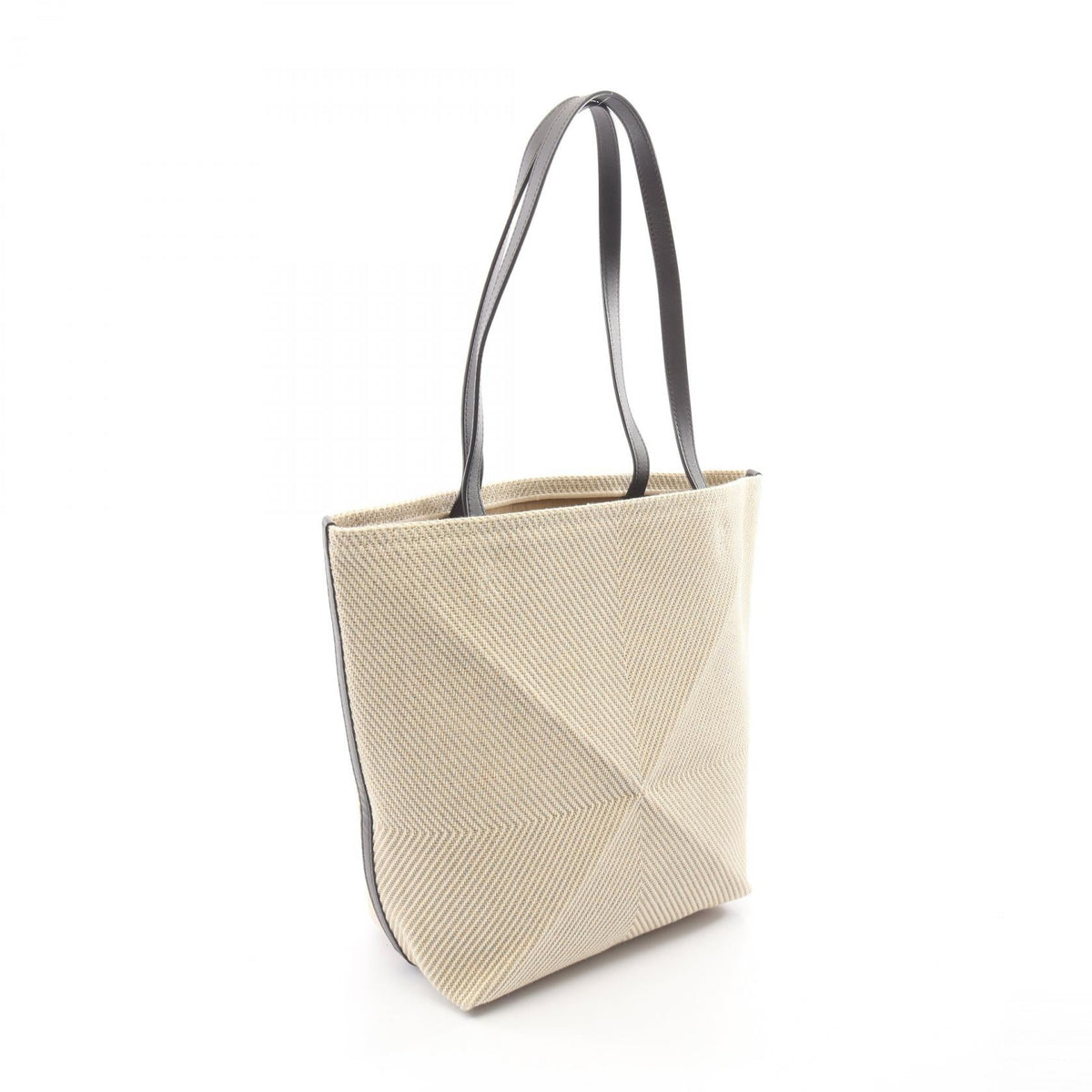 LOEWE Puzzlefold Tote Medium Tote Bag Beige/Brown canvas leather A779G50X34 2101220083663