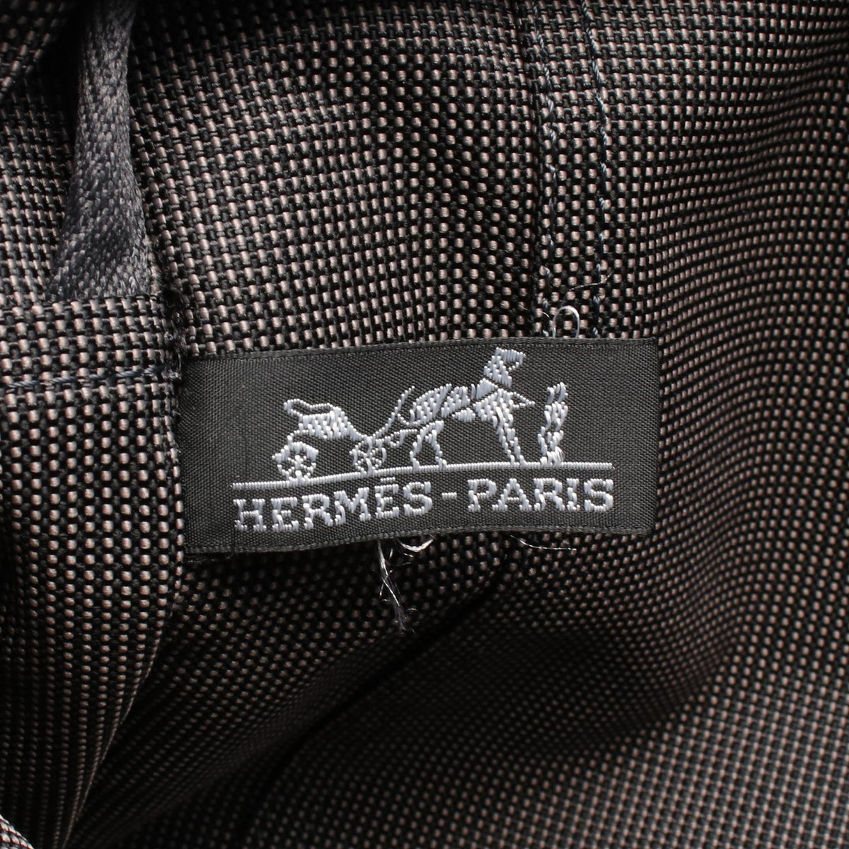 HERMES HerlineMM Tote Bag Gray canvas 2101220083762