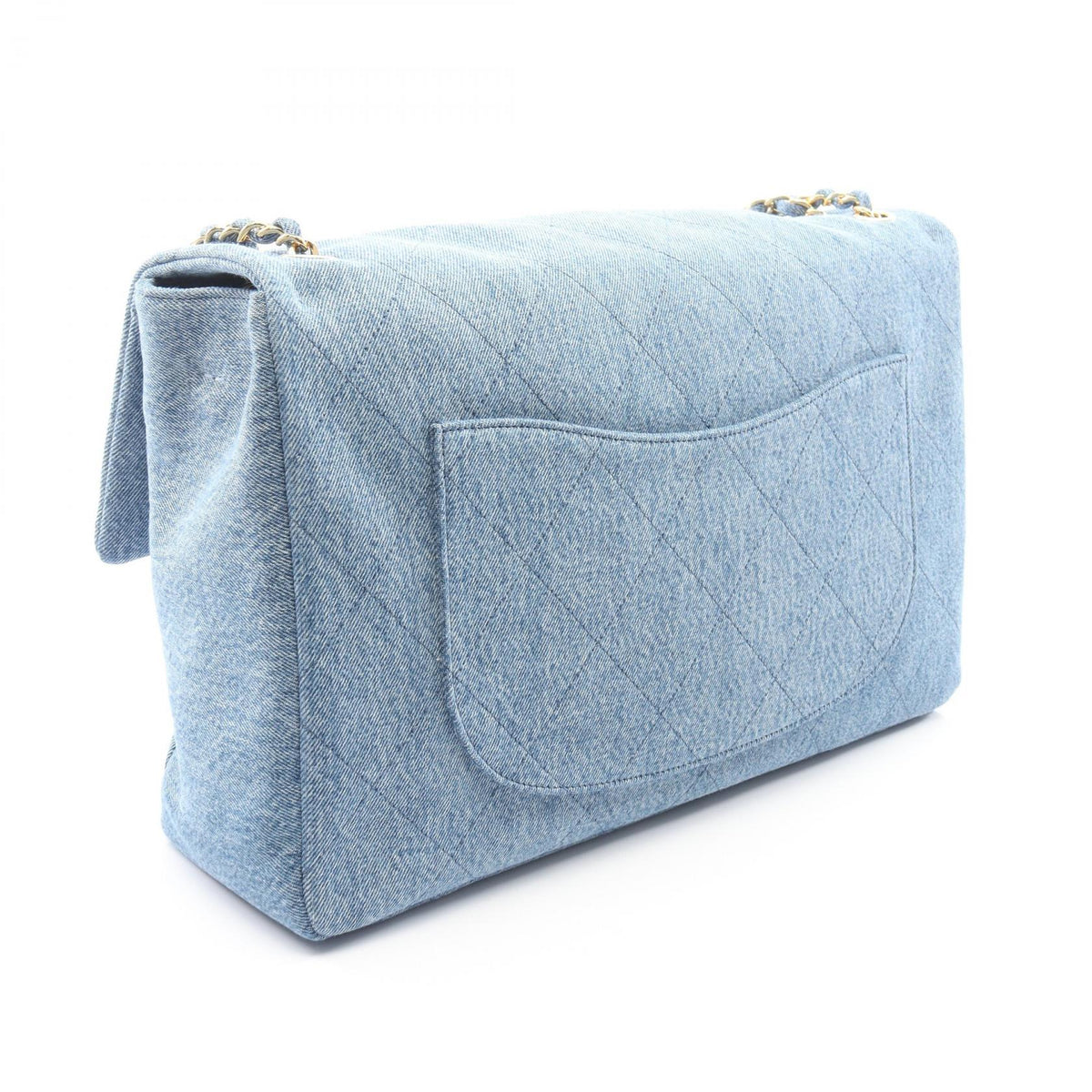 CHANEL Blue Jumbo Matelasse denim 2101220083939