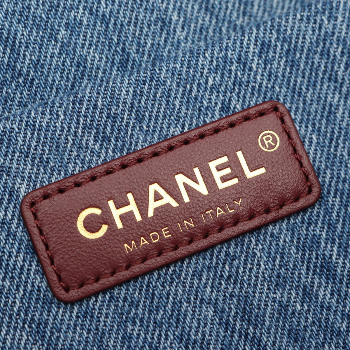 CHANEL Blue Jumbo Matelasse denim 2101220083939