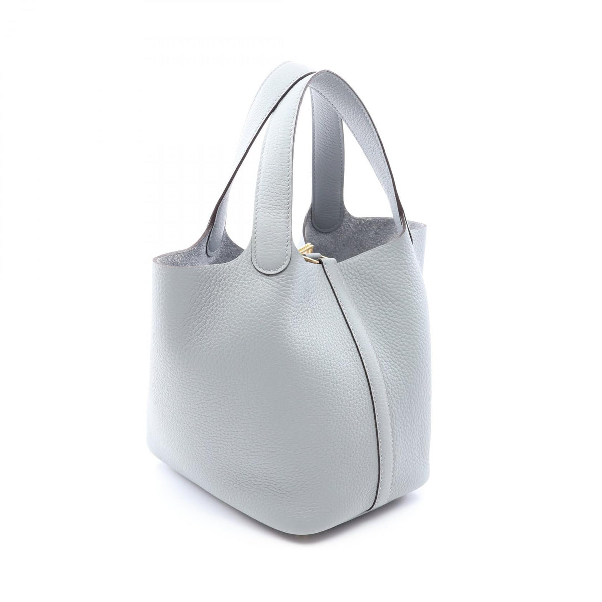HERMES Picotin Lock PM Green Pantan Handbag Blue Taurillon Clemence Other Taurillon Clemence 2120300057547