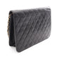 CHANEL Black Matelasse single flap Lambskin (sheep leather) 2101220084561