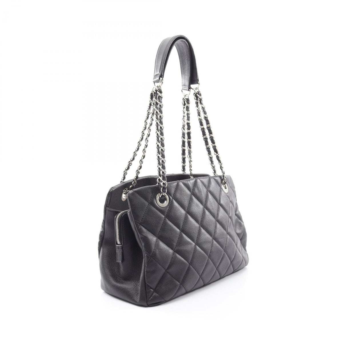 CHANEL Black Matelasse Big COCO Mark Grained Calfskin leather 2101220084530